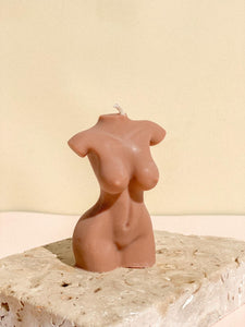 Torso Candle Female Mocha- Lady Million (Type)